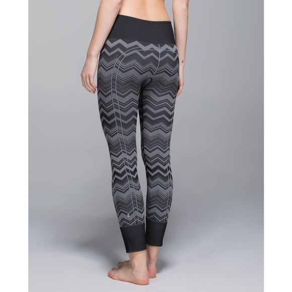 Lululemon Ebb To Street Leggings Heathered Slate Chevron 4 - Picture 2 of 8